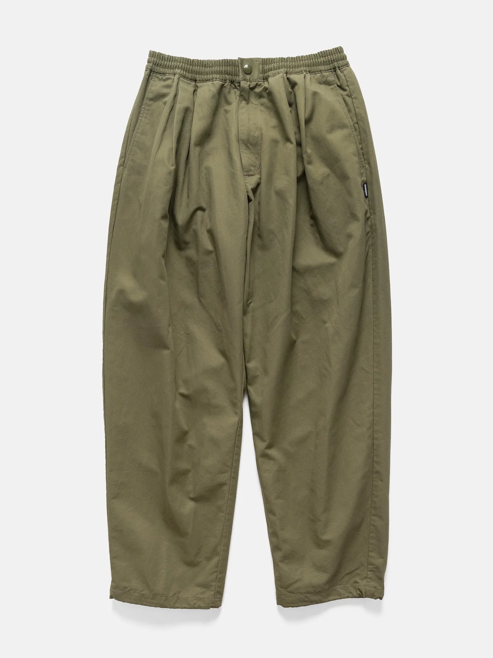 Image of Baggy Silhouette Easy Pants Olive Drab