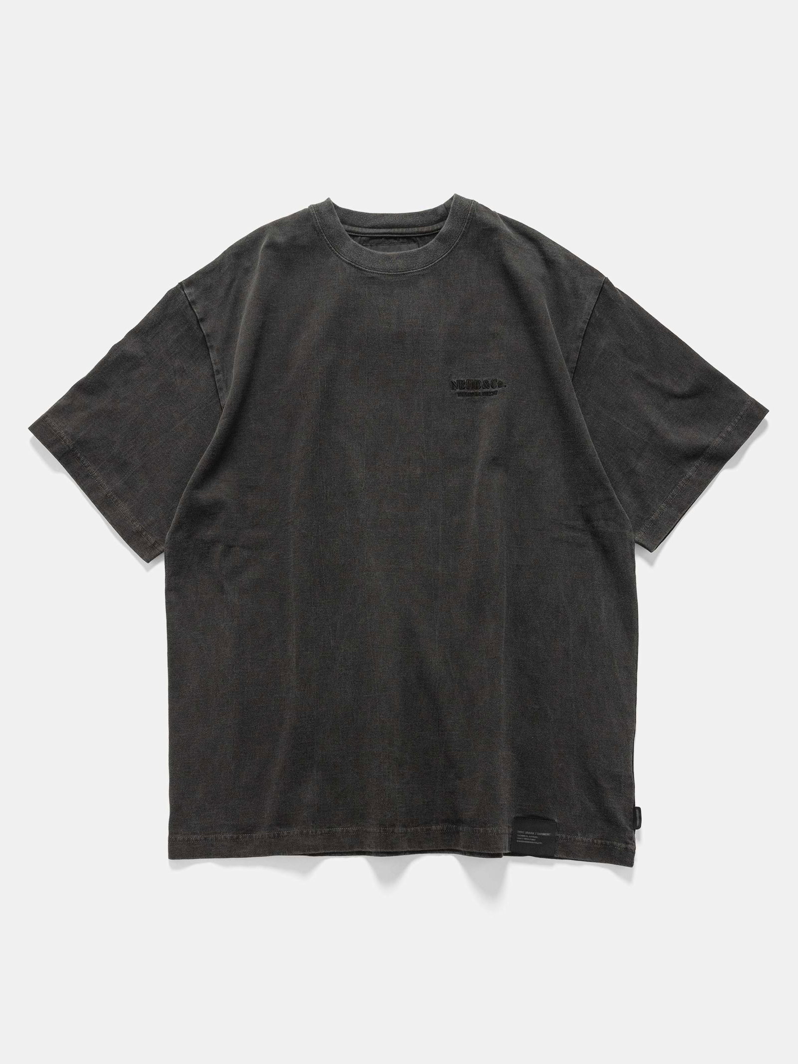 Image of Pigment Dyed Crewneck SS Black