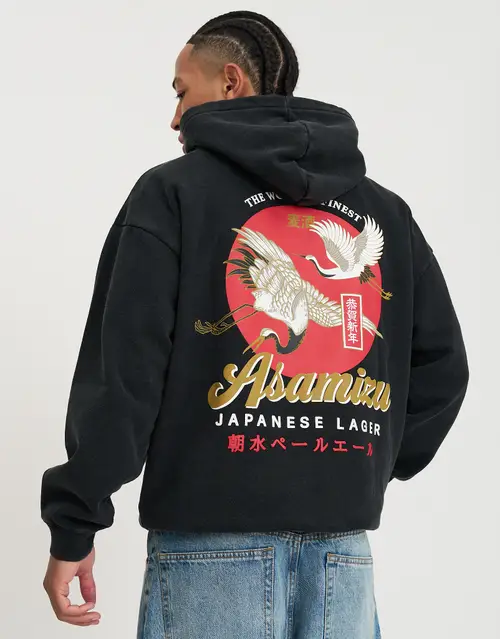 Asamizu Crane Oversized Hoodie