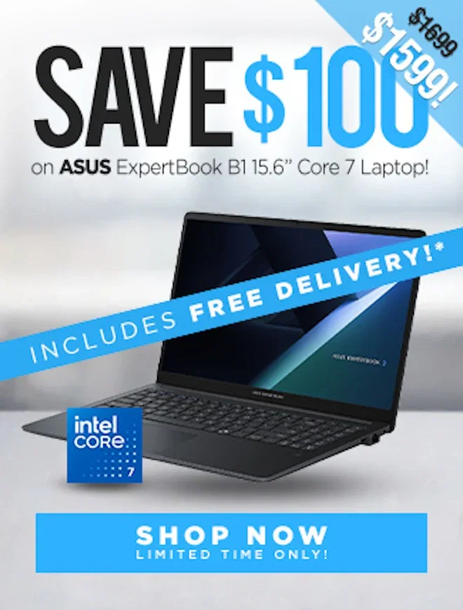 SAVE ASUS ExpertBook B1 B1503CVA 15.6" Core 7 Laptop!