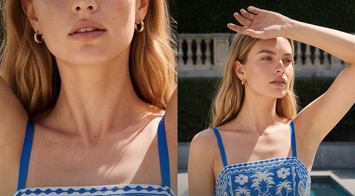 Pineapple Palm Strappy Midi Dress
