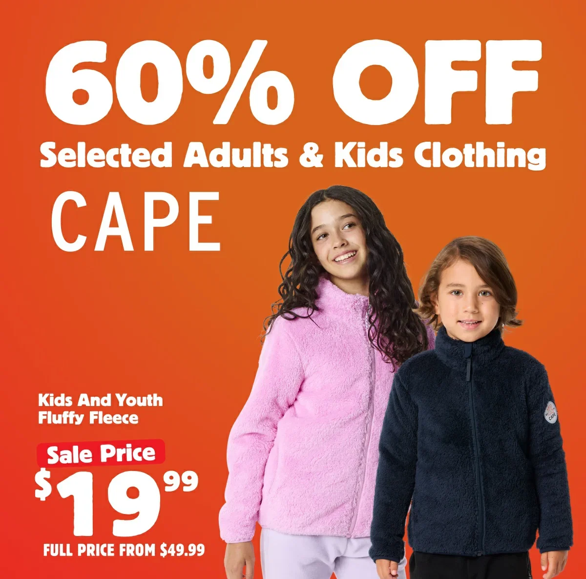 60% Off Selected Clothing by Cape
