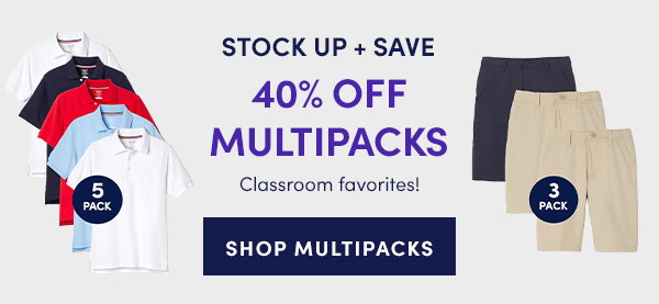 40% off multipacks