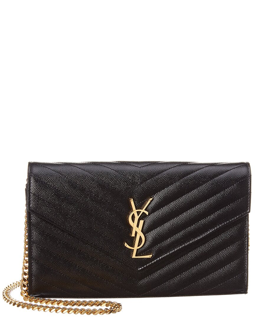 Image of Saint Laurent Monogram Wallet On Chain