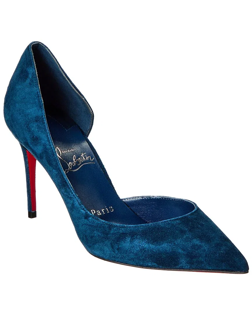 Image of Christian Louboutin Iriza 85 Suede Pump