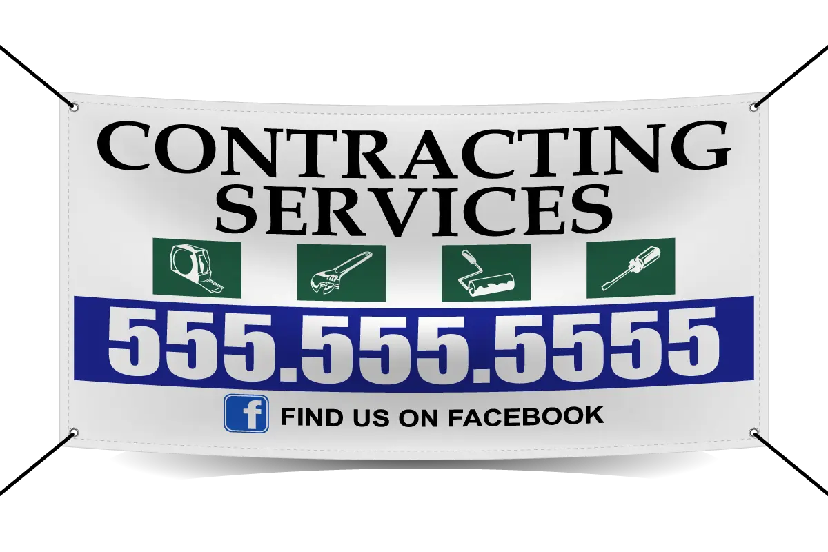 Image of Contractor and Construction Banners