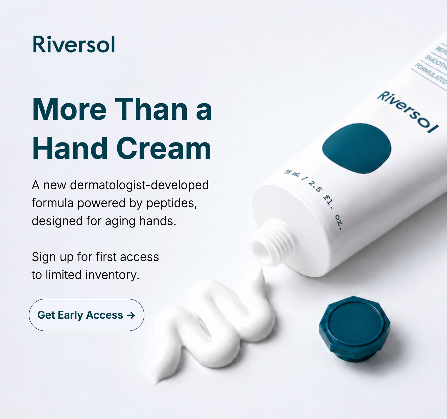 Sign up for first access to our new peptide hand cream!