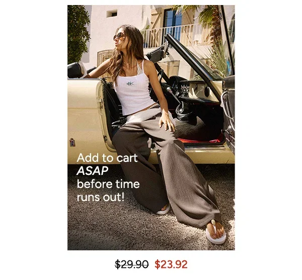Add to cart ASAP before time runs out!