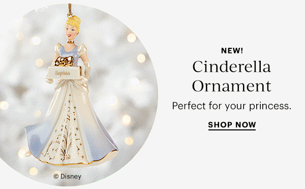 NEW!  Cinderella Ornament  Perfect for your princess.  SHOP NOW