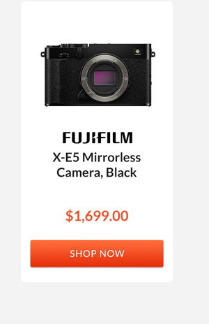 Fujifilm X-E5 Mirrorless Camera, Black
