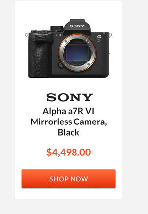 Sony Alpha a7R VI Mirrorless Camera, Black