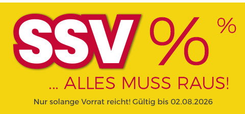 SSV - Alles muss raus! Nur solange Vorrat reicht! Gültig bis 02.08.2026!