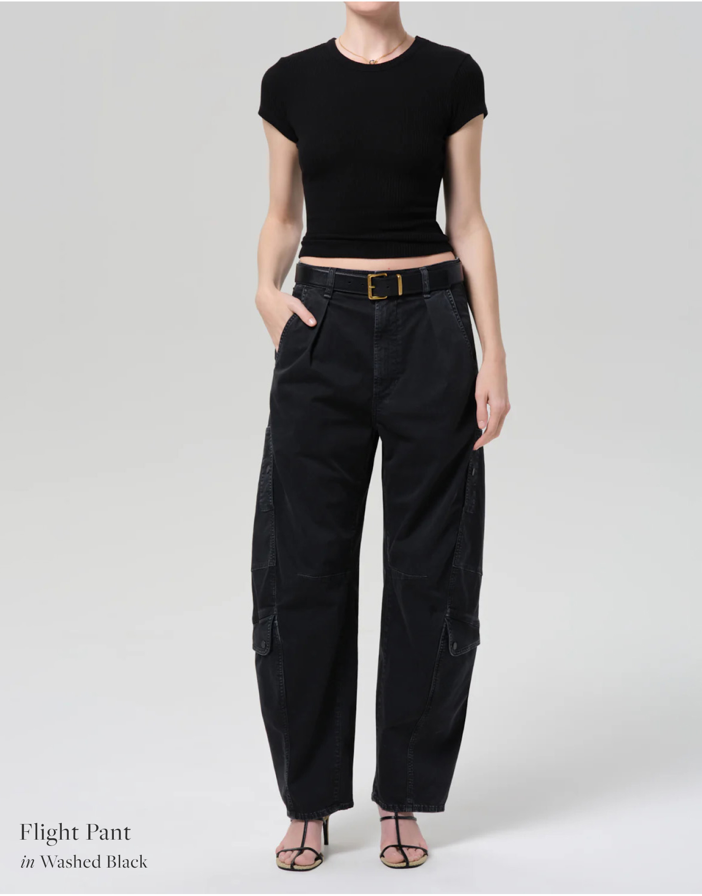 Shop the Flight Pant in Washed Black