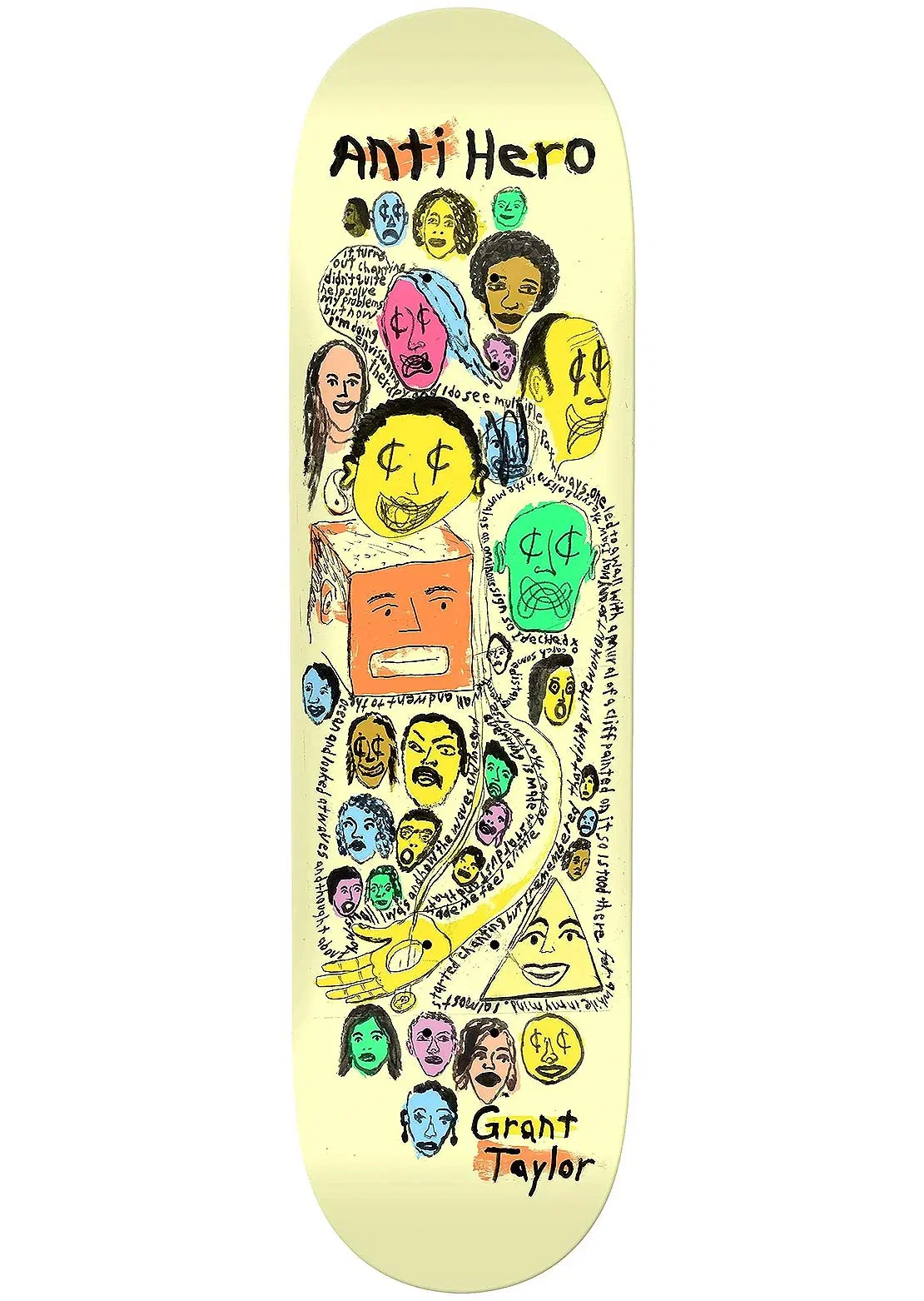 Image of AntiHero Unisex Grant Expressions Skateboard Deck