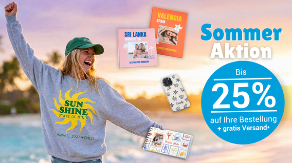 25% auf Fotobücher und Fotoabzüge + gratis Versand ab 35.-