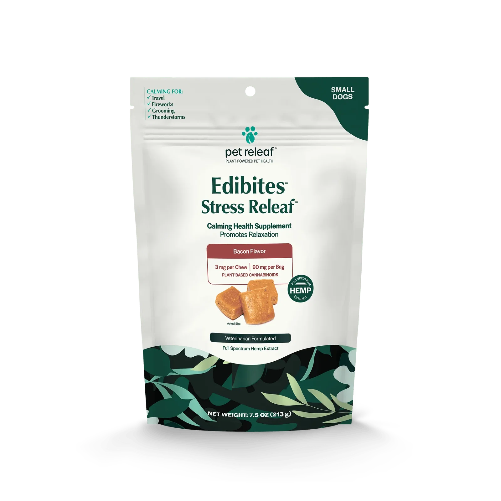 Image of Stress Releaf Hemp Edibites For Dogs – Bacon