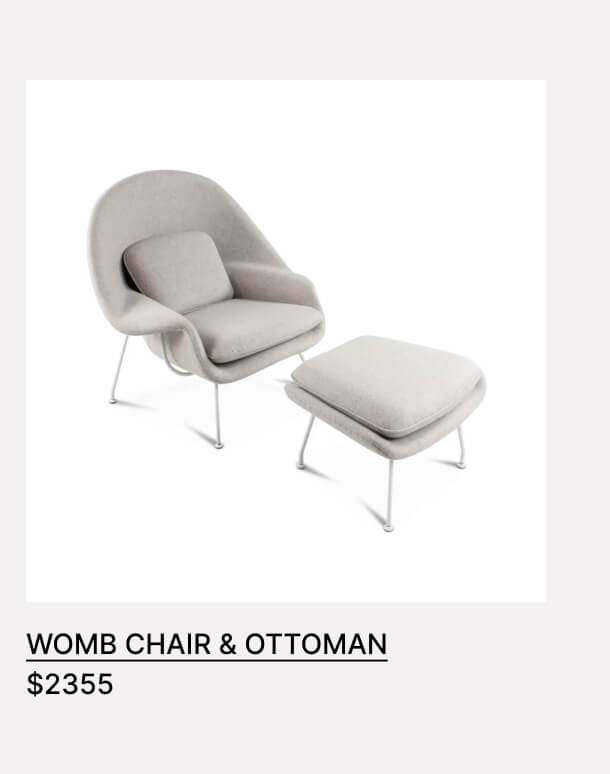 Womb Chair & Ottoman $2355