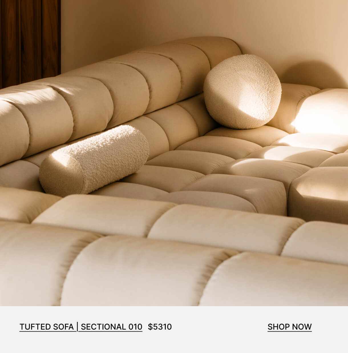 Tufted Sofa | Sectional 010 $5310  Shop Now