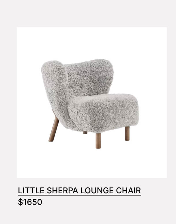 Little Sherpa Lounge Chair $1650