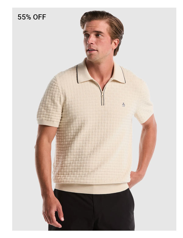 Shop Links Quarter Zip Sweater Polo
