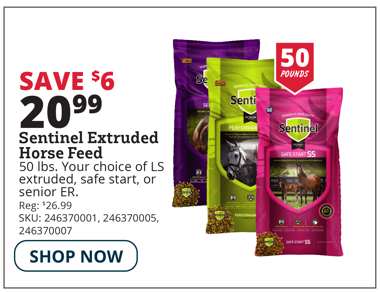 sentinel horse feed