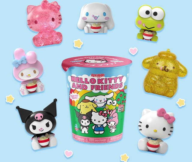 Hello Kitty and Friends x Rokimoto Cup of Fun Blind Box Artwork.