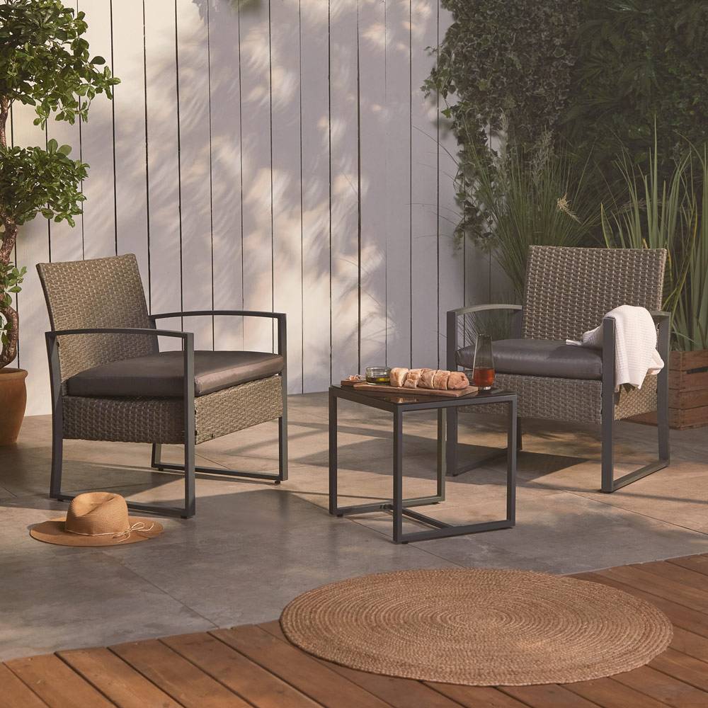 Image of Kuta 2-Seater Rattan Bistro Set