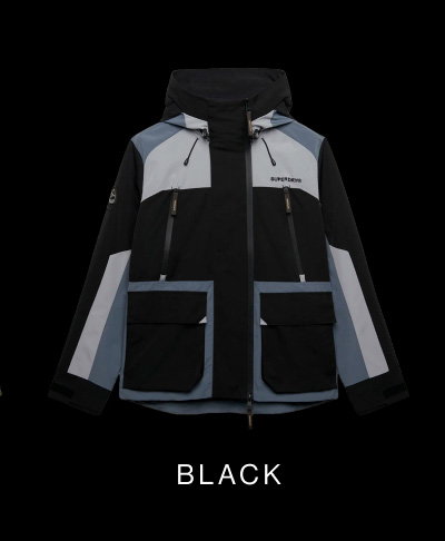 Hooded Colour Block Slim Fit Windbreaker
