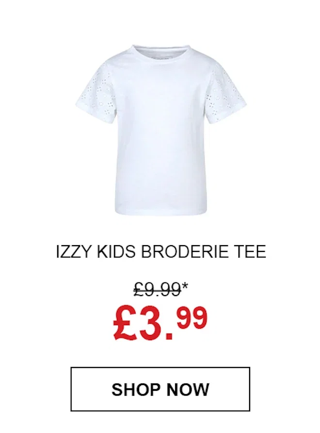 Izzy Kids Broderie Tee