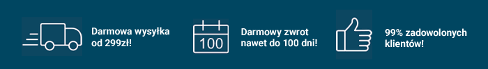 Szybki zwrot, darmowa wysyłka