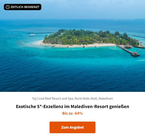 Exotische 5*-Exzellenz im Malediven-Resort genießen