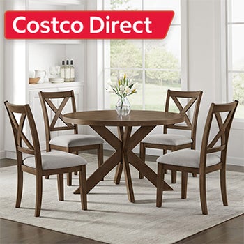 Lathan 48” Round Dining Table and 4 Chairs