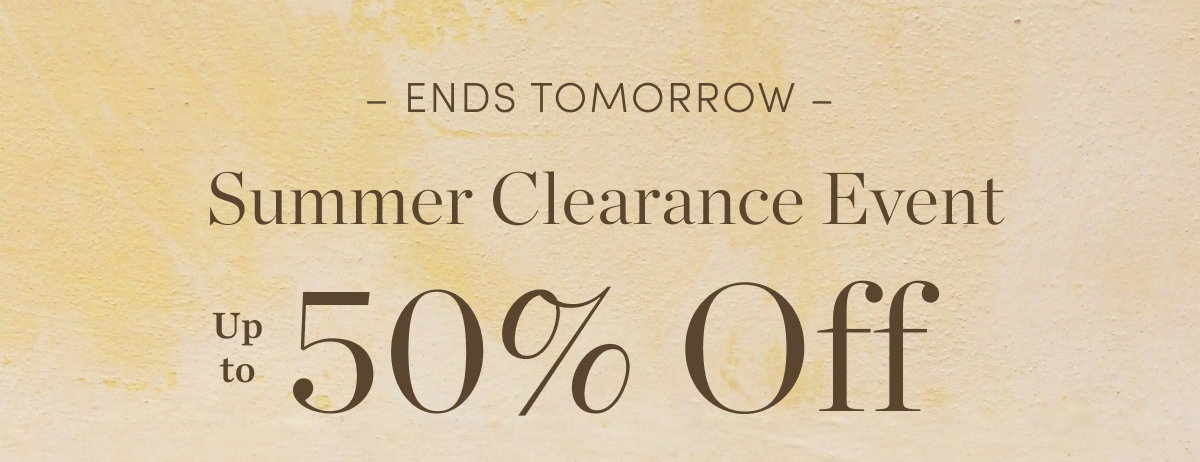 Up to 50% Off Clearance