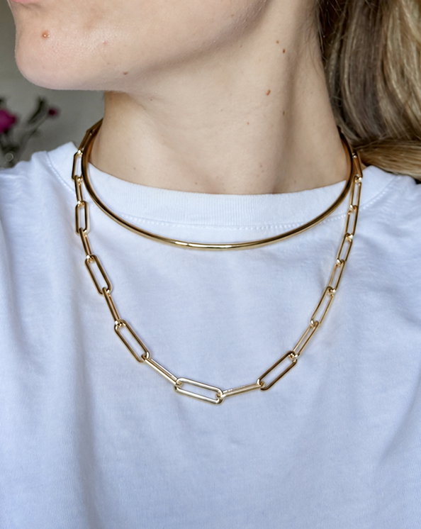 dane collar gold mercer chain gold