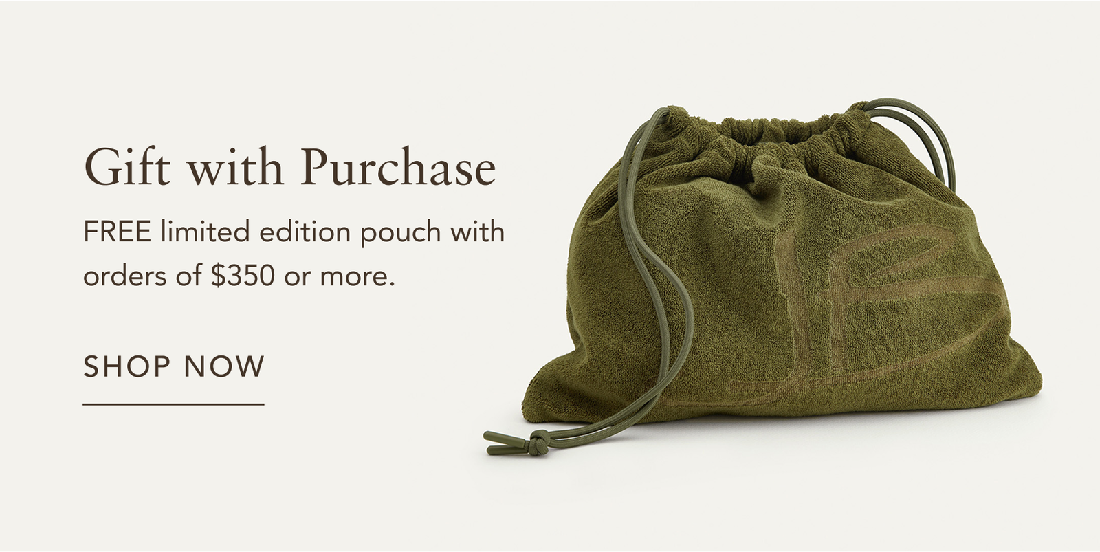 jewelry shop all gift with purchase drawstring pouch