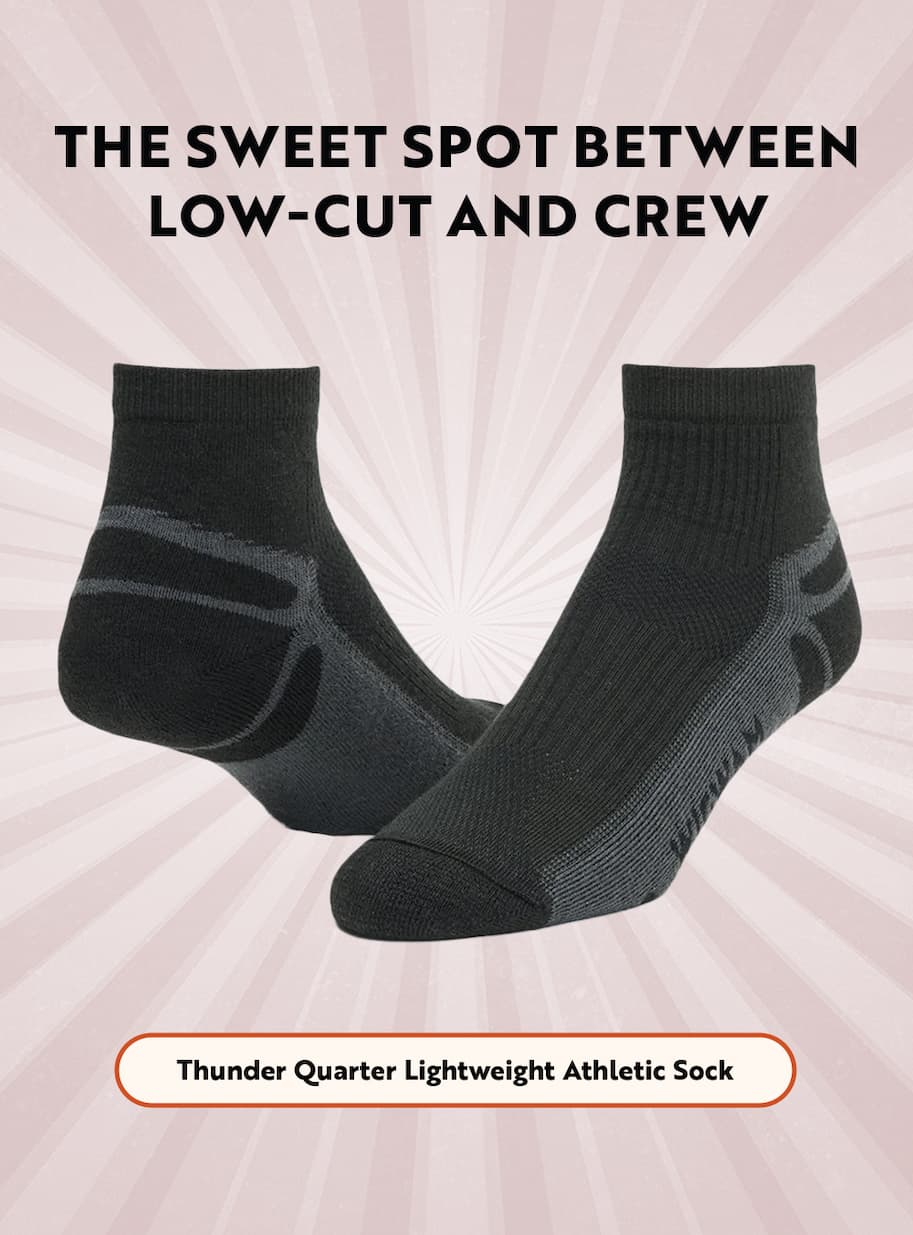 Thunder Quarter Lightweight Athletic Sock