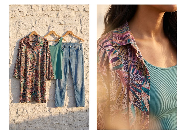 Tunic Delfine Jewel print
