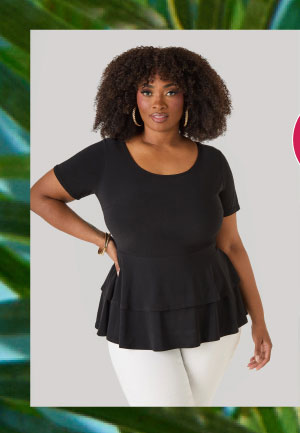 Tiered Peplum Top