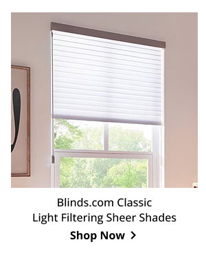 Blinds.com Classic Light Filtering Sheer Shades | Shop Now >