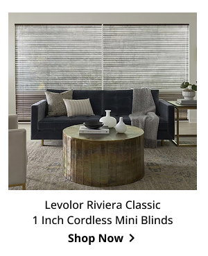 Levolor Riviera Classic 1 Inch Cordless Mini Blinds | Shop Now >