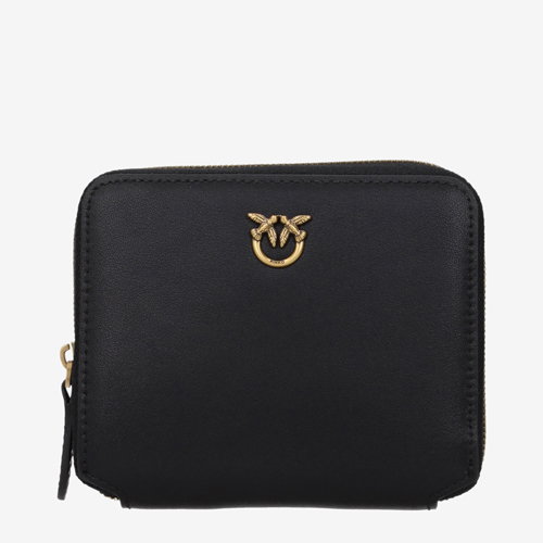 Pinko Wallets Women Leather Black