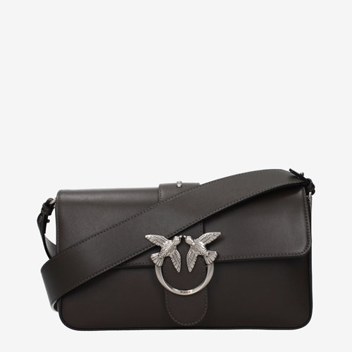 Pinko Shoulder Bags Women Leather Green/Mud