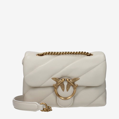 Pinko Shoulder Bags Women Leather White/Silk