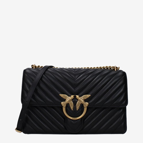 Pinko Crossbody Bags Women Leather Black