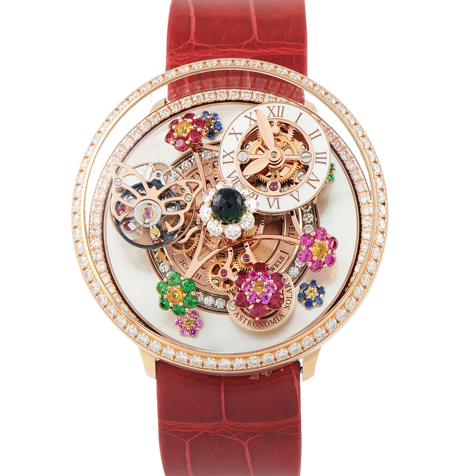 Jacob & Co. Astronomia Fleurs de Jardin Diamond and Rose Gold Watch AS921.40