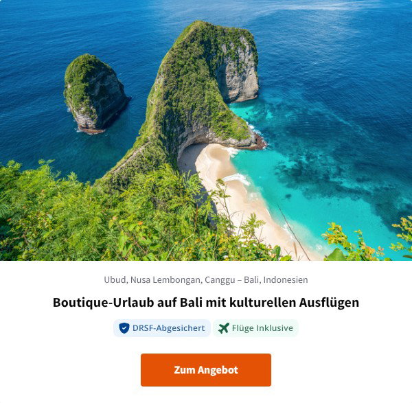 Boutique-Urlaub auf Bali mit kulturellen Ausflügen
