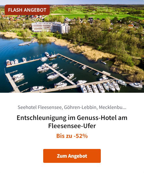 Entschleunigung im Genuss-Hotel am Fleesensee-Ufer