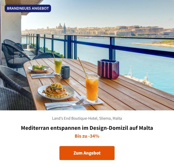Mediterran entspannen im Design-Domizil auf Malta