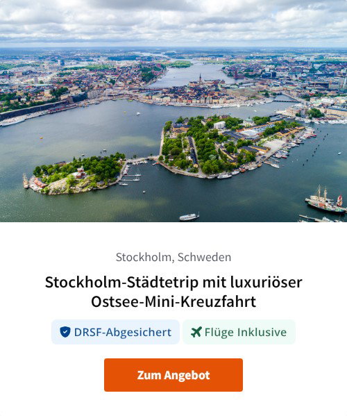 Stockholm-Städtetrip mit luxuriöser Ostsee-Mini-Kreuzfahrt