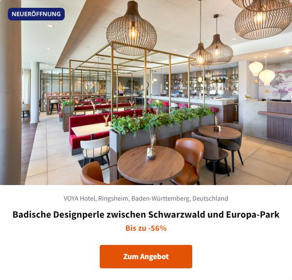 Badische Designperle zwischen Schwarzwald und Europa-Park